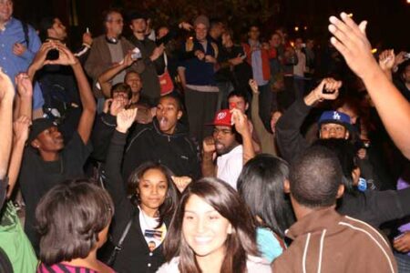 After Obama Victory, Dancing in the Streets Image